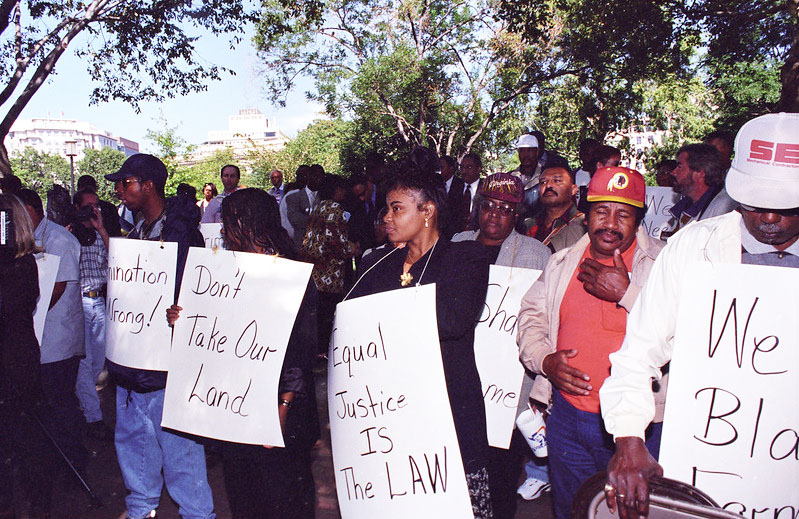 Black farmers protest