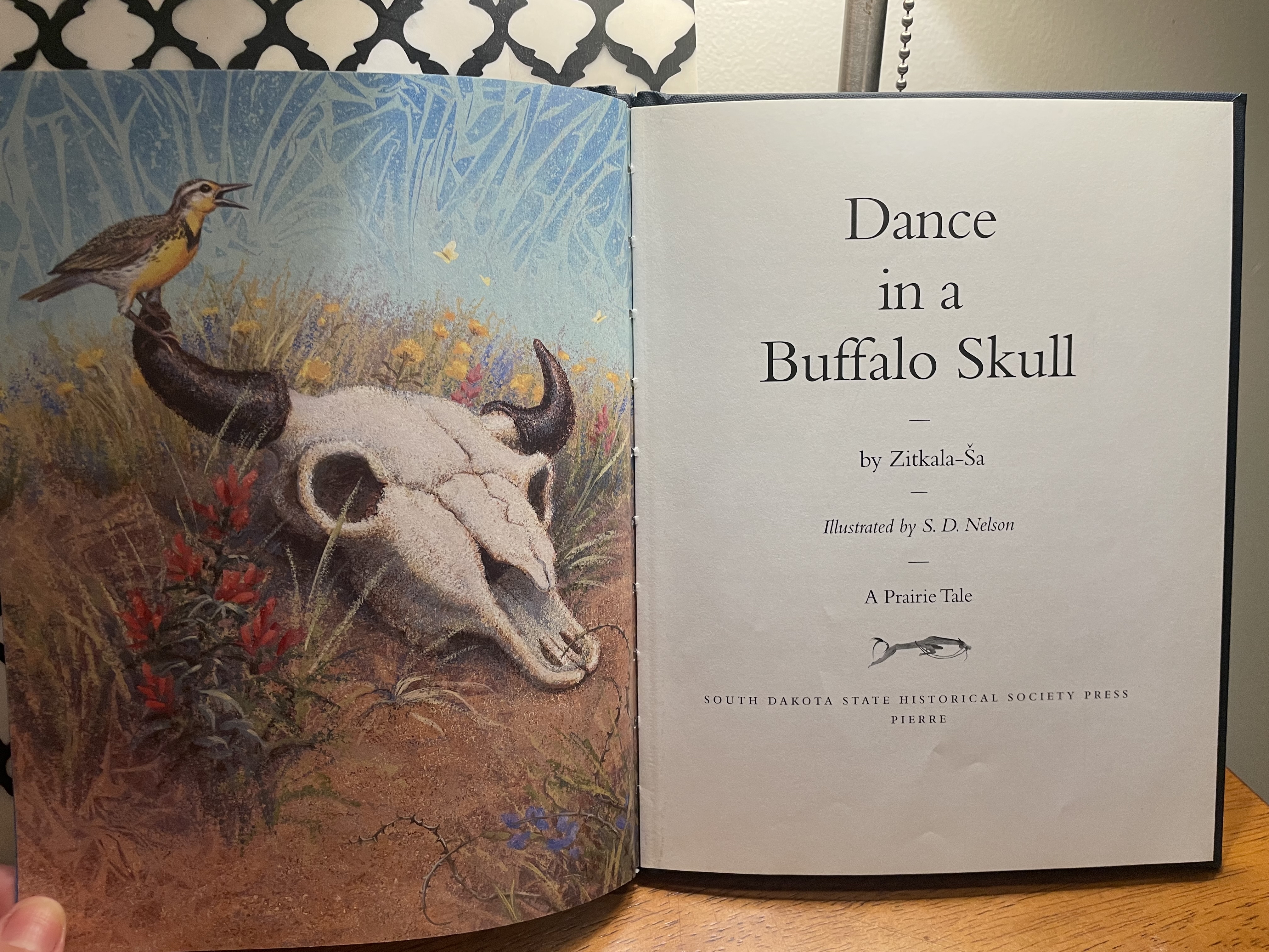 Dance in a Buffalo Skull by Zitkala Ša (Yankton Dakota), illustrated by S.D. Nelson (Standing Rock Sioux)