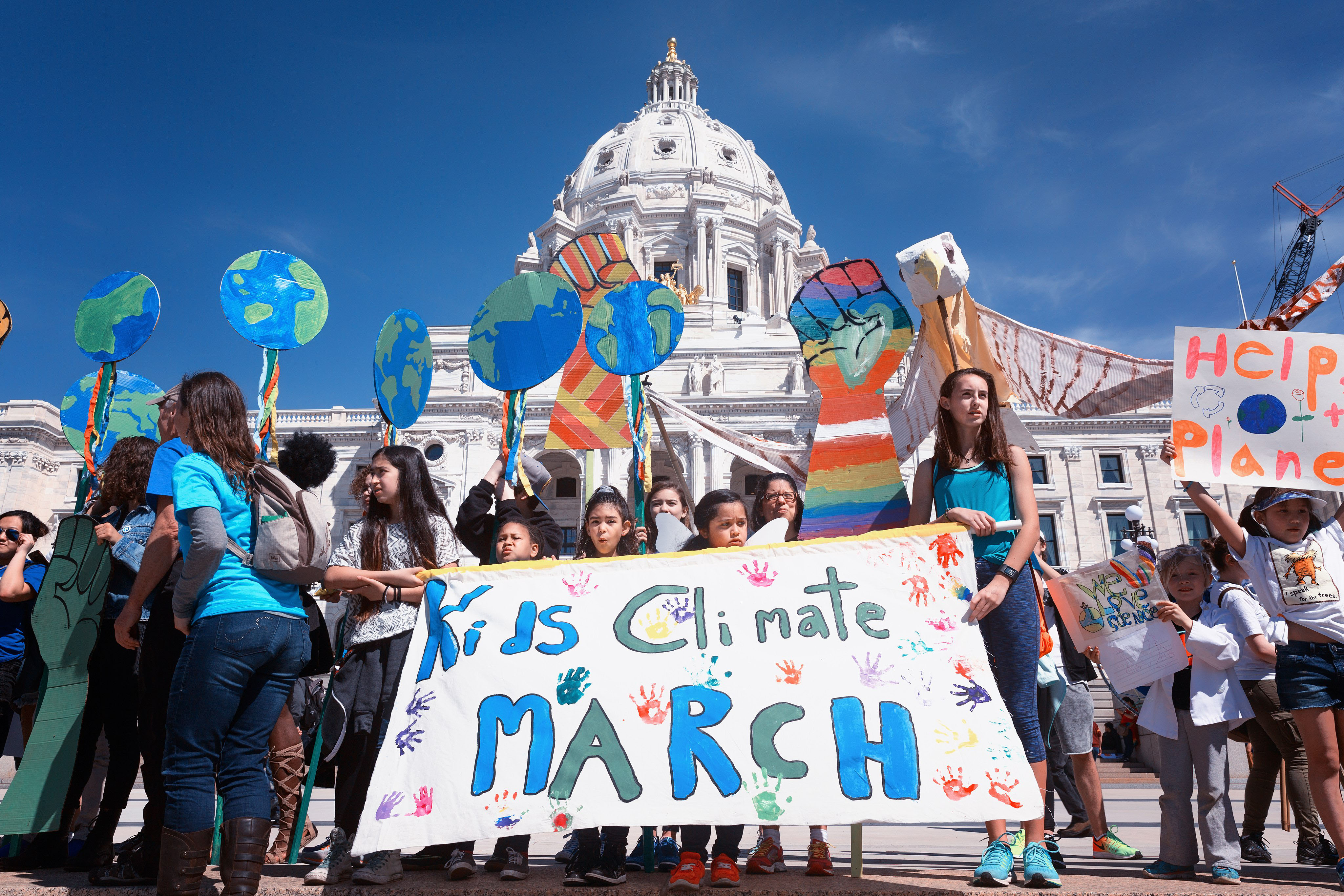 Kids Climate March in Minnesota in 2017
