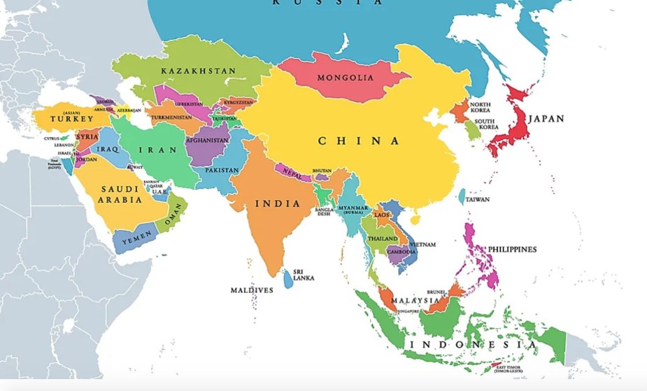 Map of Asia