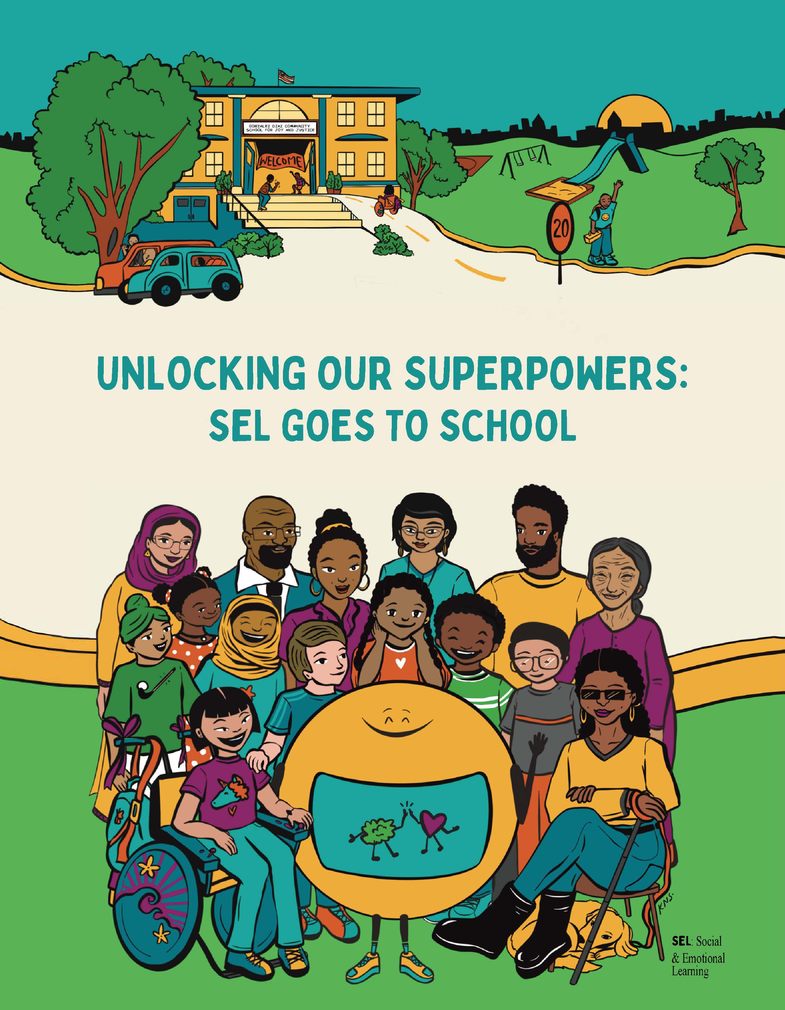 Cover to Unlocking Our Superpowers: SEL Goes to School