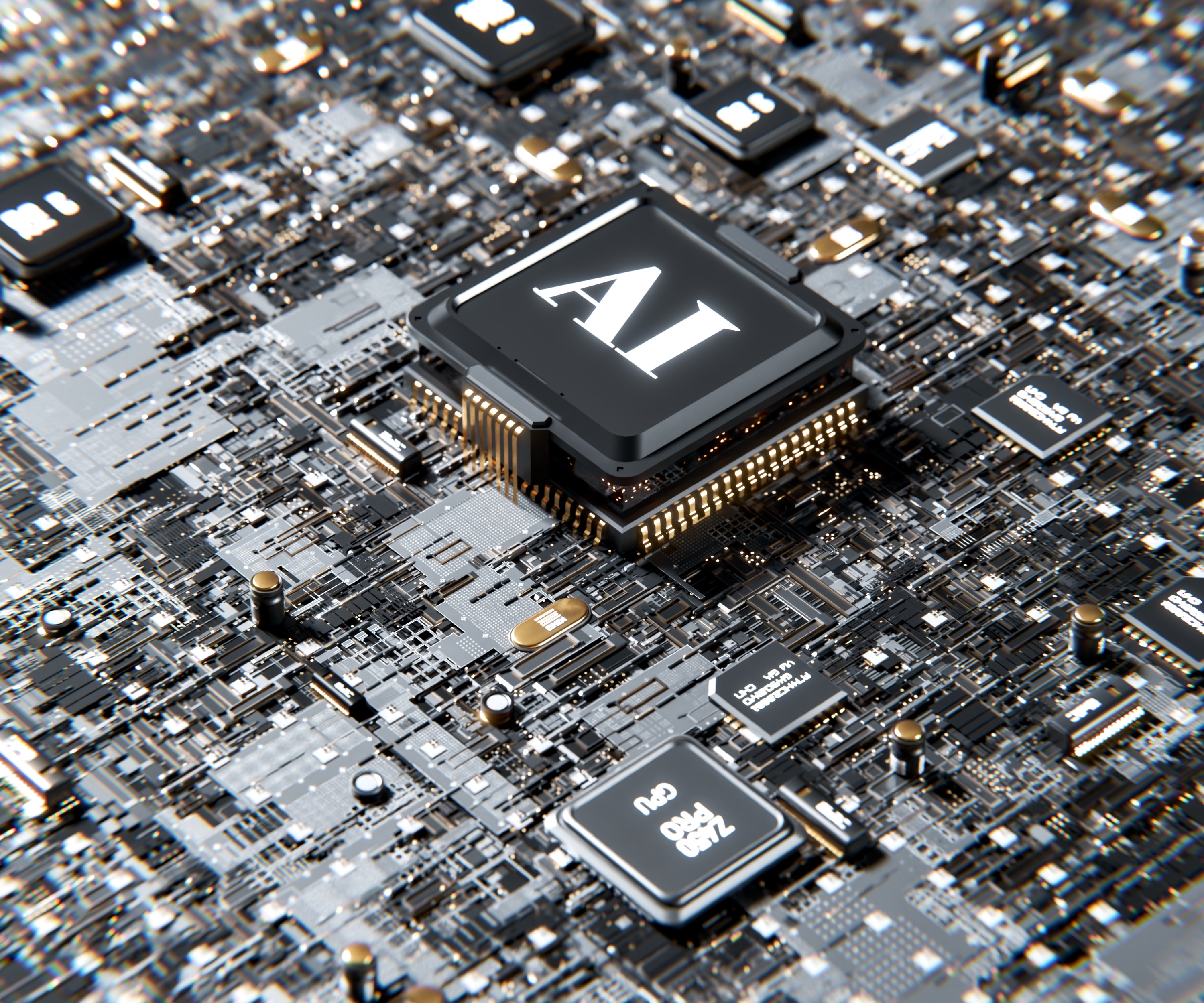 computer chip that says AI