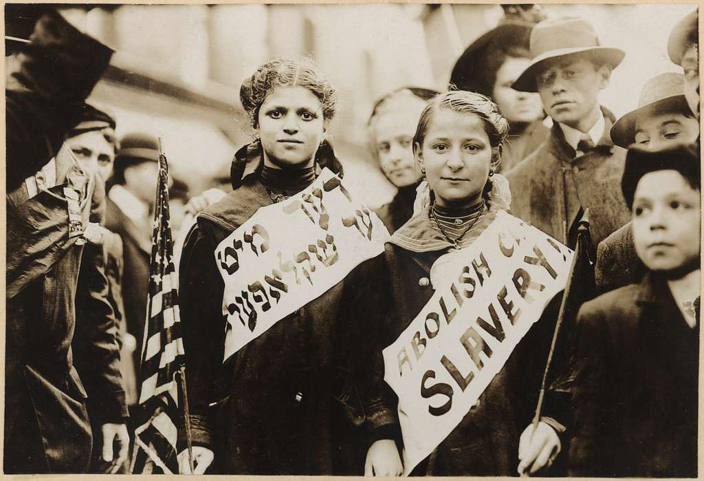 protest-against-child-labor-in-a-labor-parade image